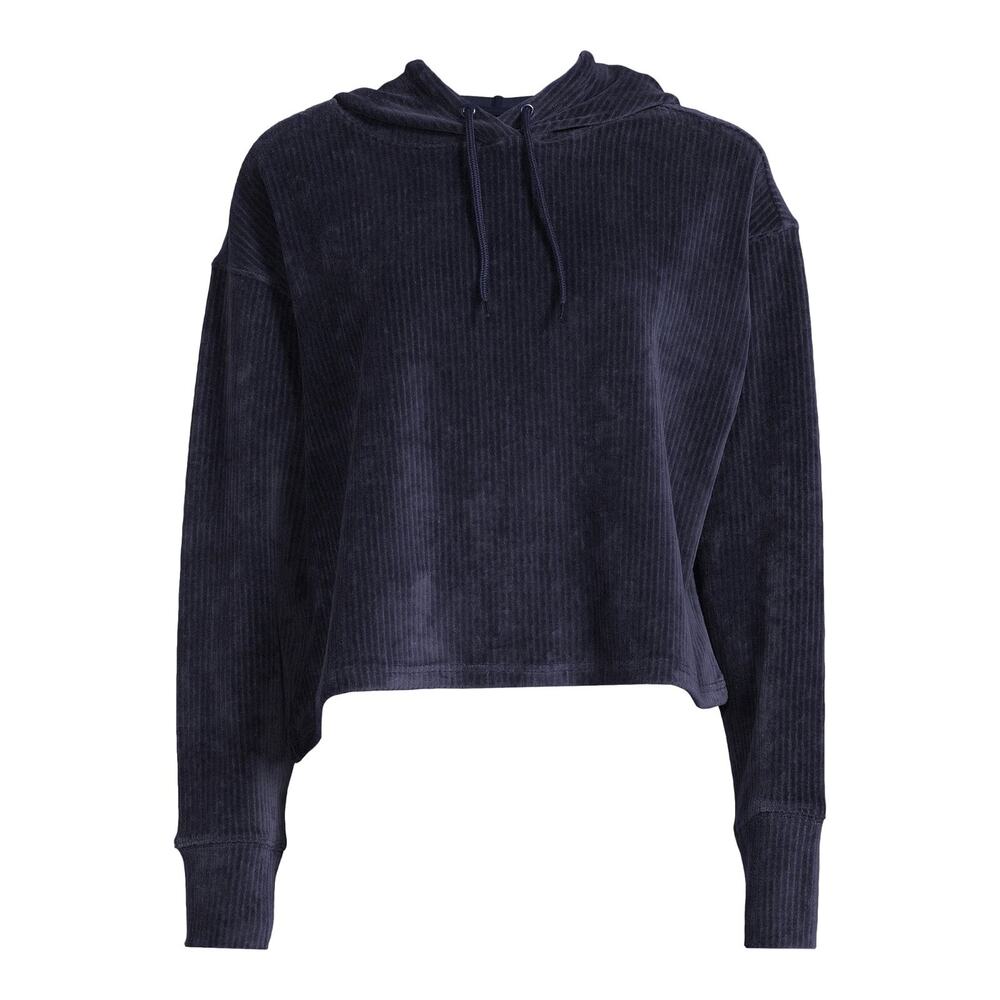 Avia Women’s Rib Velour Cropped Athleisure Sweatshirt Hoodie Size 2XL XXL 20 NWT